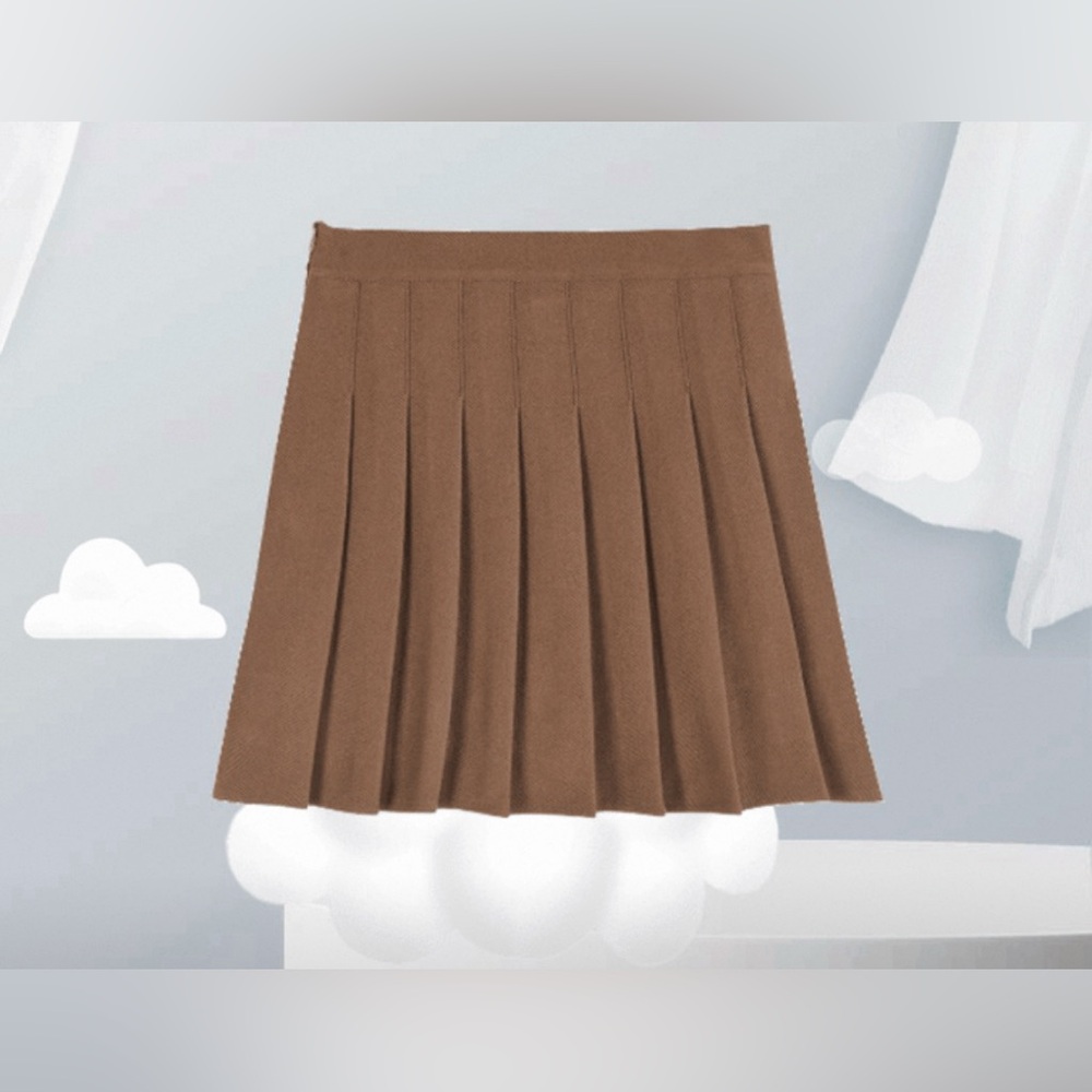 Stylish Brown Mini Skirt for Women - Picture 2 of 6